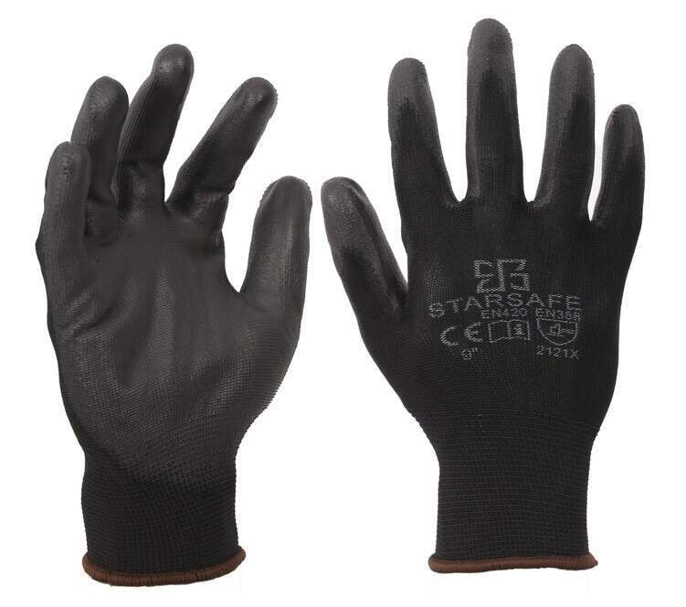 PU Coated Gloves black M PU Coated Gloves black M